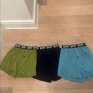 Lazy One Boxer Trio - Olive, Black, Teal